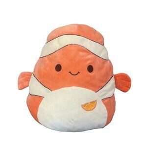 Kellytoy Squishmallow Ricky W/Orange Slice Clown Fish Plush Toy  Squad Rare 13"